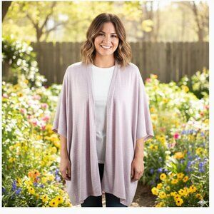 Lane Bryant Lavender Kimono-Style Cardigan, Size 14-20, NWT